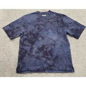 Nicholas Daley Shirt Mens 38 (Medium) Multicolor Tie Dye Tee Pocket Creckneck
